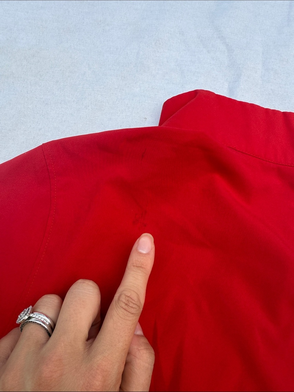 adidas Red Zip-Up Track Jacket - Picture 5 of 6